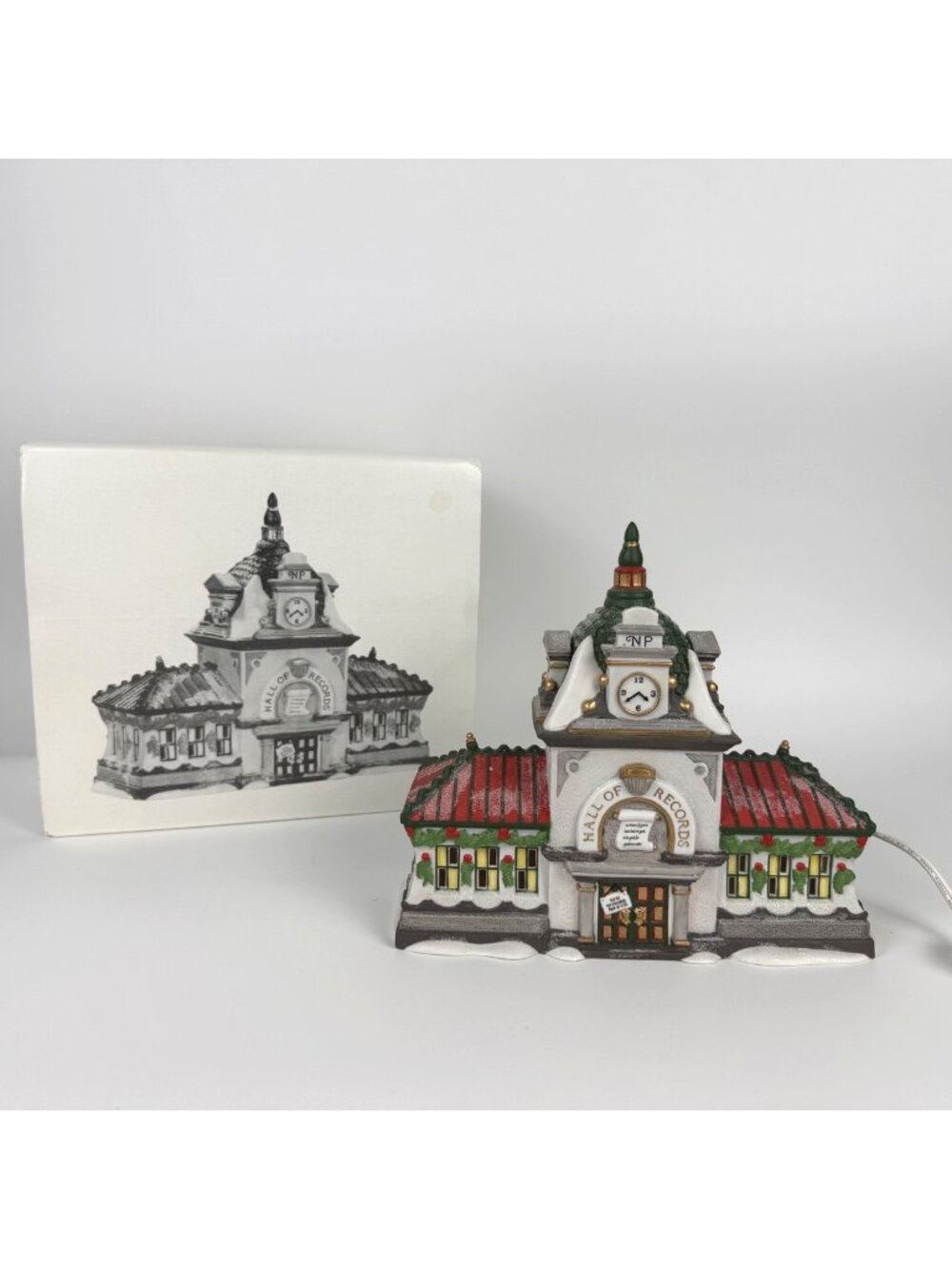 Department 56 North Pole Village Hall of Records Porcelain #56392